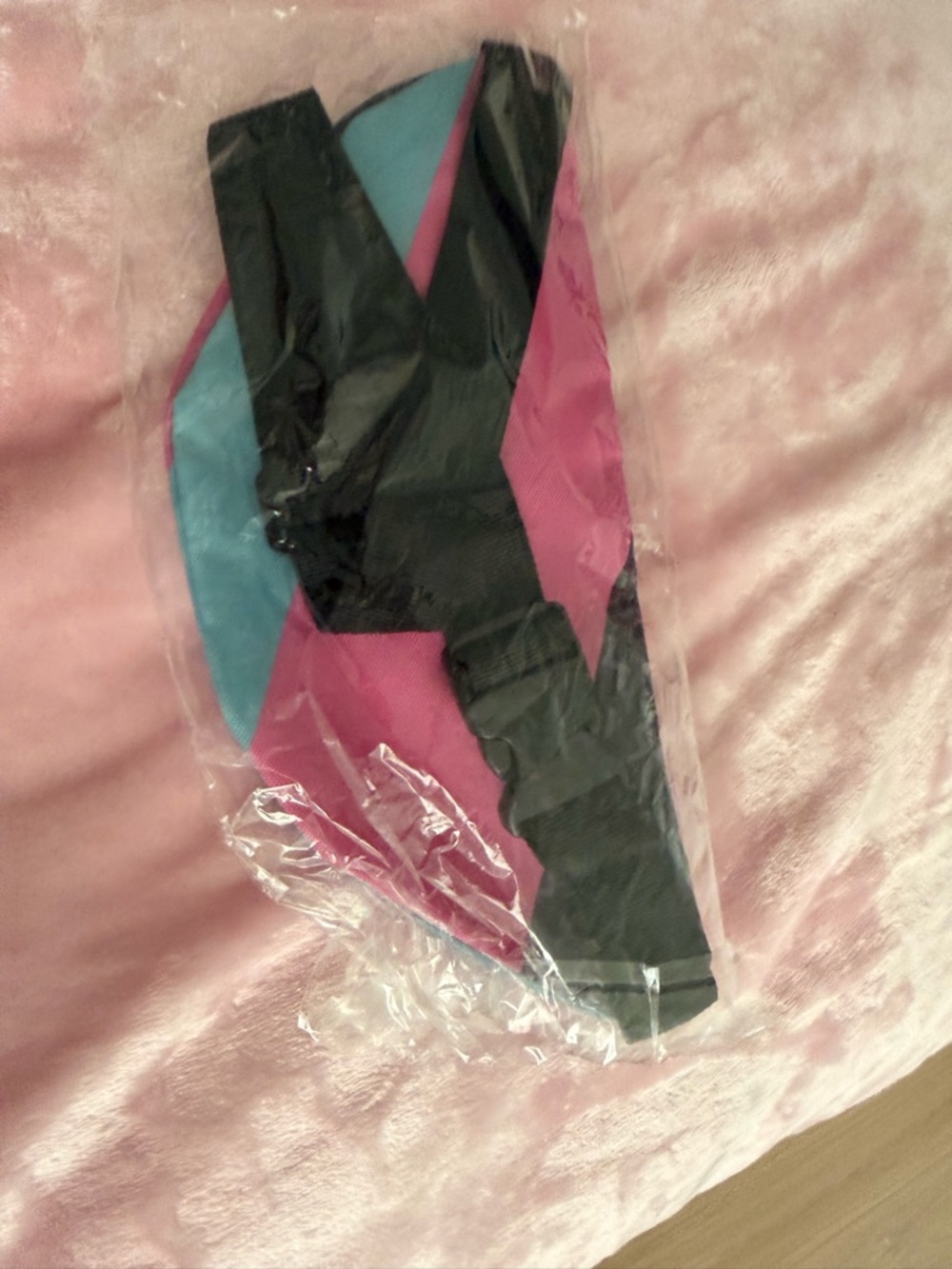 Disney After Dark Fanny Pack in Pink and Blue with Black Accents. 90’ style - Picture 3 of 4